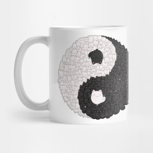 Yin Yang Cats Mug